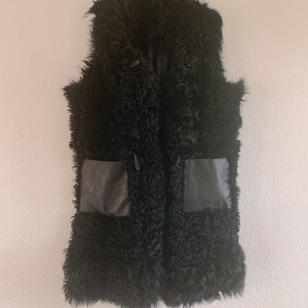 lamb Fur Vest  with leather lining